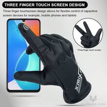ALPINES FOX Winter Motorcycle Gloves Lightweight TouchScreen Waterproof Windproof Motorcross Soft Shell Protective Gloves For Outdoor Cycling
