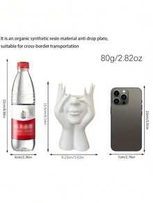 1pc Creative Human Body Painting Design Multi-Functional Desk Organizer Pen Holder Makeup Brush Holder Decorative Item - Multicolor - View 4