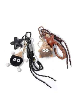 Miradar Style Star Style Bag Charm, Plush Keychain, Keychain Pendant, Cartoon Cute Girl Bag Accessories, Keychain Lanyard, Backpack Decoration, Women's Jewelry, As Well As Mother's Day, Valentine's Day And Christmas Gifts, Schoolbag Pendant Gift Ideas Bag Accessories Lanyards With Id Holder Car Accessories Bag Charms Car Teacher Friend Sister