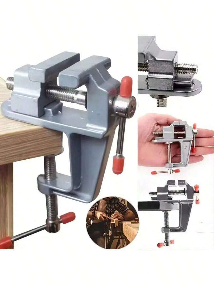 Generic Mini Jeweler Table Clamp, Craft Table Repair Tool, Mini Table Clamp Vice, Portable Work Small Bench Vise, Small Table Clamp For Jewelry Making Electronics Craft Model Building