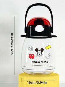 Disney 1 PIEZA Taza grande de 1000ml/34oz con diseños autorizados de , , Princesa , con dos pajitas y asas portátiles, dos métodos de bebida con cordones ajustables, con pegatinas DIY aleatorias, regalo de Navidad, Halloween, Acción de Gracias, cumpleaños (algunas partes pueden ser aleatorias)