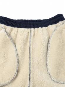 Men's Thermal Lined Sweatpants, Sherpa Warm Bottoms, Thickened Cuffed Joggers