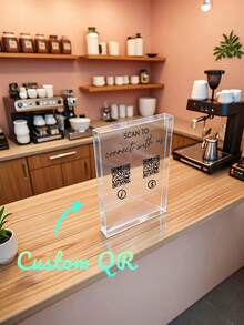Custom QR Code Sign, Personalized Small Business Social Media QR Sign, Customize QR Codes To Directly Link To The Merchant's Official Website, Menu, Reservation Page, Or Online Store. Very Suitable For Small Business Decor, Beauty, Spa, Nail Salon, Eyelash Salon, Salon, Restaurant, Office, Cafe Online Feedback Reviews