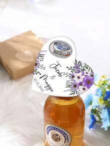 1PCCustomized Heart-Shaped Bottle Opener With Packaging. Personalized Wedding Return Gift Magnetic Bottle Opener, An Excellent Gift For Brides, Heart-Shaped Wedding Souvenirs And Thank-You Card Magnetic Bottle Opener, Customized Return Gifts, Father Gifts.