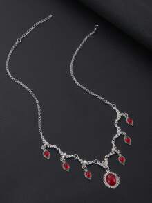 1 chiếc vòng cổ choker hình ma cà rồng, trang sức Gothic, phong cách Victoria, cổ điển, hình bướm, giọt máu, phong cách Pagan, phù thủy, độc đáo, dành cho nữ. - vòng cổ - Xem 3