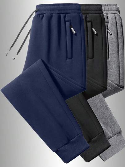 1 paire de pantalons longs pour hommes pour l'automne et l'hiver, convenant aux entraînements en salle de gym, à la course à pied et à l'usage décontracté quotidien, ainsi qu'à la randonnée en extérieur. Classique et polyvalent.