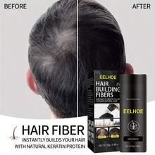 28g,Hair Fiber Powder, Dense Hair On The Top Of The Head, Hair Seams, Sparse Hairline, Receding Filling Powder, Covering Sparse, Plump And Fluffy - 深棕色 - 查看 8