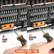 146pcs Magnetic Screwdrivers Set, With Plastic Racking, Slotted, Pozidriv, Torx And Other Head Shapes, Hexagonal Wrench, Widely Used Precision Screwdriver Set. Nice Gifts - Multicolor - View 3