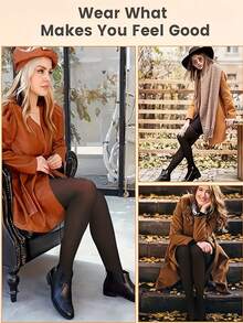 Eine großformatige Damen Winter Strumpfhose, mit Fleecefutter und dickem Grundstoff, weiches und elastisches Hochbund Design, lange Röhrensocken für Herbst und Winter, ein warmes Bein-Accessoire, geeignet für tägliche Ausflüge im Herbst und Winter, für Dates und Fotoshootings um die Beine schlanker erscheinen zu lassen.