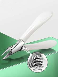 1pc Stainless Steel Precision Toenail Clipper - Effortless, Suitable For Ingrown & Thick Nails, Classic Design, Odorless, Durable