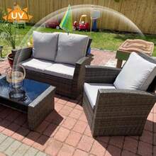 Patio Loveseats - Gray - View 6