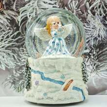 Weihnachtsgeschenke Drehende Kristallkugel Spieluhr Heim Dekoration Ornament Handwerk und Geschenke für Freunde