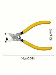 1pc 2mm Universal Watch Band Plier, Strap Hole Puncher, Punch Hole Tool, Tag Eyelet Punching Machine, Watch Band Punch,Back To School,School Supplies - Yellow - View 3