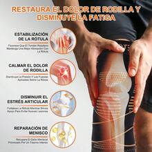 Rodilleras Gym con Fibra de Cobre 2 Piezas, Rodillera Deportiva Ajustable y Ortopdica para Hombres y Mujeres, Soporte para Menisco, Rodilleras Basquetbol, Correr y LevantamientoXXL - Negro con acabado cobrizo + XXL - Ver 5