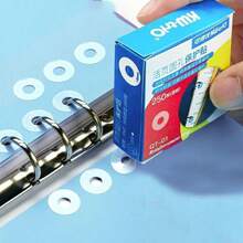 250pcs Hole Punch Protector Labels Loose Leaf Paper Hole Reinforcement Labels Round Stickers Self Adhesive Binding Paper Sticker