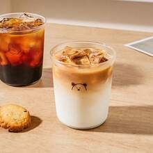 Taza de café Gianxi de alta belleza, taza de vino para el hogar, taza para Latte, vaso resistente al agua de alta temperatura, vaso de vidrio de borosilicato alto - cara sonriente - Ver 11