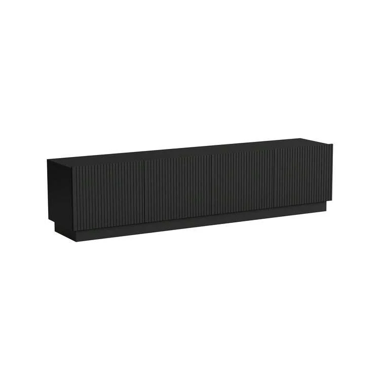 Dmora Muebles para televisión y centros de entretenimiento - Negro - Añade 1