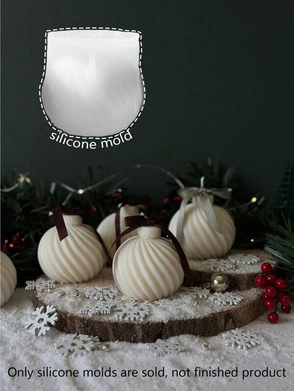 Spiral Candle Mold, Christmas Heat-Resistant Silicone Mold, Flexible And Easy To Clean, Suitable For DIY Scented Candles, Aroma Stone, Resin Casting And More, Versatile For Holiday Decor, Meditation And Home Ambiance