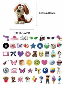 50 piezas Pegatinas retro Y2K para cuadernos, portátiles, estuches de teléfonos celulares, equipaje, guitarras y decoración