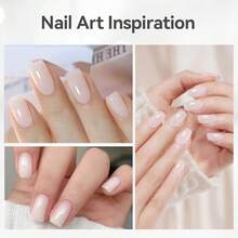 BORN PRETTY Builder Gel For Nails, 8-In-1 Milky White Clear Builder Nail Gel For Nail Apex And Gel Extension Strengthener, Nail GLue Gel Hard Gel Base Rhinestone Nail Glue Gel In A Bottle 15ml{"Color_name":"15mlBuilderGel8in1-MilkyWhite"} - 15ml 8合1修護啫咖哩-乳白色 - 查看 10