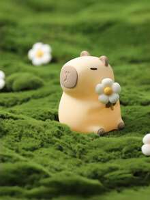 可爱水豚夜灯，水牛夜灯，柔和的LED灯。拨动开关，新奇动物夜灯，适用于桌面、宿舍、卧室、返校节装饰、生日和圣诞节礼物、装饰品、睡眠伴侣 - 彩色 - 查看 9