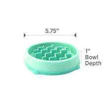 Fun Feeder Slo Bowl, Small Slow Feeder Dog Bowl, 3/4 Cups, Mini, Mint{"Color_name":"Mint","Size_name":"Small"} - bạc hà - Xem 8