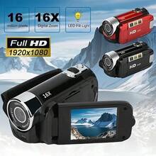 270° Flip Screen Digital Camera With 16x Zoom, 1080P HD, 2.7-Inch Wide-Angle Lens, Connects To Your Phone, Camcorder And Camera In One, Perfect For Travel Vlogging. Includes Two Or Three Batteries. - Upgraded Red Camera - View 4