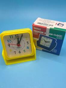 Reloj de Mesa y Escritorio Digital Portátil con Diseño Moderno CL064 - Amarillo - Ver 3