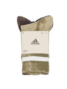 Adidas 3-Pack  Athletic Socks, Versatile & Comfortable For Outdoor Sports - olives - View 3