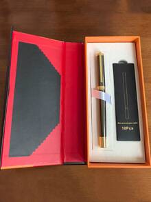 [Customized] Personalized Engraved Metal Business Office Ball Pen Gift Set With Refill, 2pcs, High Quality Ballpoint Pen For Daily Writing, Signature, Birthday, Father's Day, Thanksgiving, Christmas, Gift For Friends, Relatives, Leaders, Colleagues Back To School - Multicolor - View 96