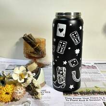 32oz Insulated Stainless Steel Water Bottle With Straw For Sports And Travel, Sports Water Bottle - Nhiều màu - Xem 11