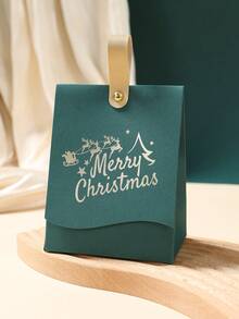 10 piezas Cajas de regalo de Navidad, Bolsas de regalo de papel de Feliz Navidad, Recuerdos de fiesta de Navidad, Bolsas de embalaje de regalo de agradecimiento, Cajas de dulces, Bolsas de galletas, Decoración de Feliz Navidad para el hogar, Decoración del hogar, Decoración de la habitación, Decoración de mesa de Navidad, Suministros de envoltura de regalos DIY festivos de invierno, Decoración de fiesta de Navidad, Decoración de fiesta de Año Nuevo Feliz 2026, Paquetes de decoración de regalos de Navidad, Decoración