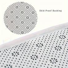 Simple Flannel Bathroom Absorbent Mat Doorstep Mat Home Kitchen Mat Toilet Quick-Drying Foot Pad Anti-Slip Entrance Mat - 白色 - 查看 9