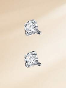 Funky Stainless Steel Heart Cubic Zirconia Nose Rings Horseshoe Nose Rings, Silver Gold Internally Threaded Nose Rings Nose Hoop Rings Horse Shoe Daith Tragus Earring Lip Septum Rings Helix Piercing Jewelry For Women Men For Daily Decoration