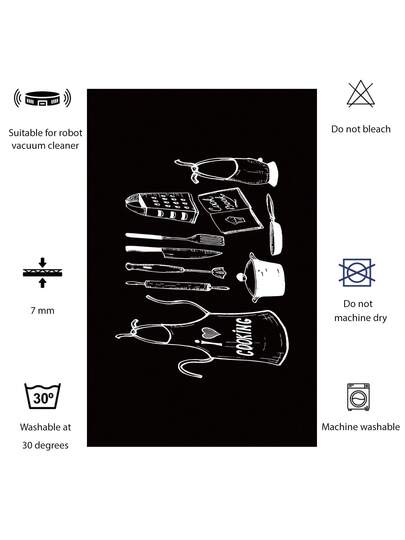 Pearl Digital Non Slip Printed Turkish Vloerkleed AL4032 Zachte Touch, Washable Tapijt Felt Backing Moderne ative Vloer Mat, Living Room, Bedroom, Bathroom, Hallway Or Entryway Available In Many Sizes Quick Drying, Highly Absorbent, Soft, Com Tafel Both Indoor Outdoor view 5