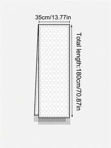 1 Peça Lenço de Cashmere com Estampa Pied-de-poule de Inverno, Lenço Casual Quente Pied-de-poule Preto e Branco, Lenço Longo Supersuave e Grosso, Adequado para Homens e Mulheres, Uso Externo, Doméstico, Festa, Rua, Várias Cores, Presente Perfeito de Feriado para Ele/Ela, Natal, Ação de Graças, Ano Novo