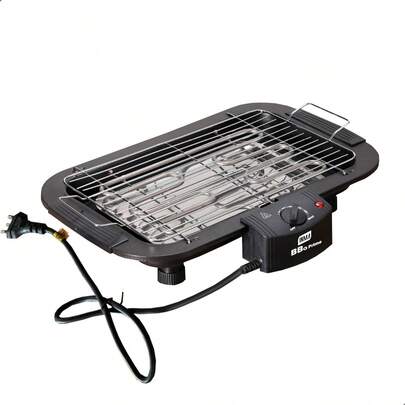  Churrasqueira Elétrica Portátil Sem Fumaça Gourmet Inox 1800W 2000w INMA Grelha Caminhoneiro