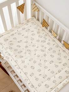 2pcs Baby Bedding Set: Thickened Mattress Protector, Soft Plush Nursery Warm Pad, Crib Soft Mat & Baby Pillow Pad – Perfect Baby Shower Gift