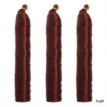 3 包 22 英寸独立包装合成法式卷发松散波浪钩针假发适用于女性日常生活 - 彩色 - 查看 21