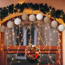 Christmas Hemp Rope Ball Ornaments Set Colorful Christmas Hanging Decorations For Christmas Tree - Dark Grey - View 2