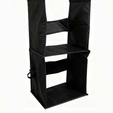 Hanging Storage Organizer Bag - Multi-Layer & Pocket Design, Helps Classify And Store Clothes, Shoes, Small Items, Fully Utilize Vertical Space, Tidy Up Space, Commonly Used Home Storage Tool, Suitable For Small Apartments Or Student Dorms - Black - View 5