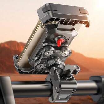 Phone Holder [Upgrade Vibration Dampened], Super   Phone Mount, 360? Rotation & Quick Lock Phone Holder For  Compatible With  17/16/15/14, Galaxy, 4.7-6.8" Phones