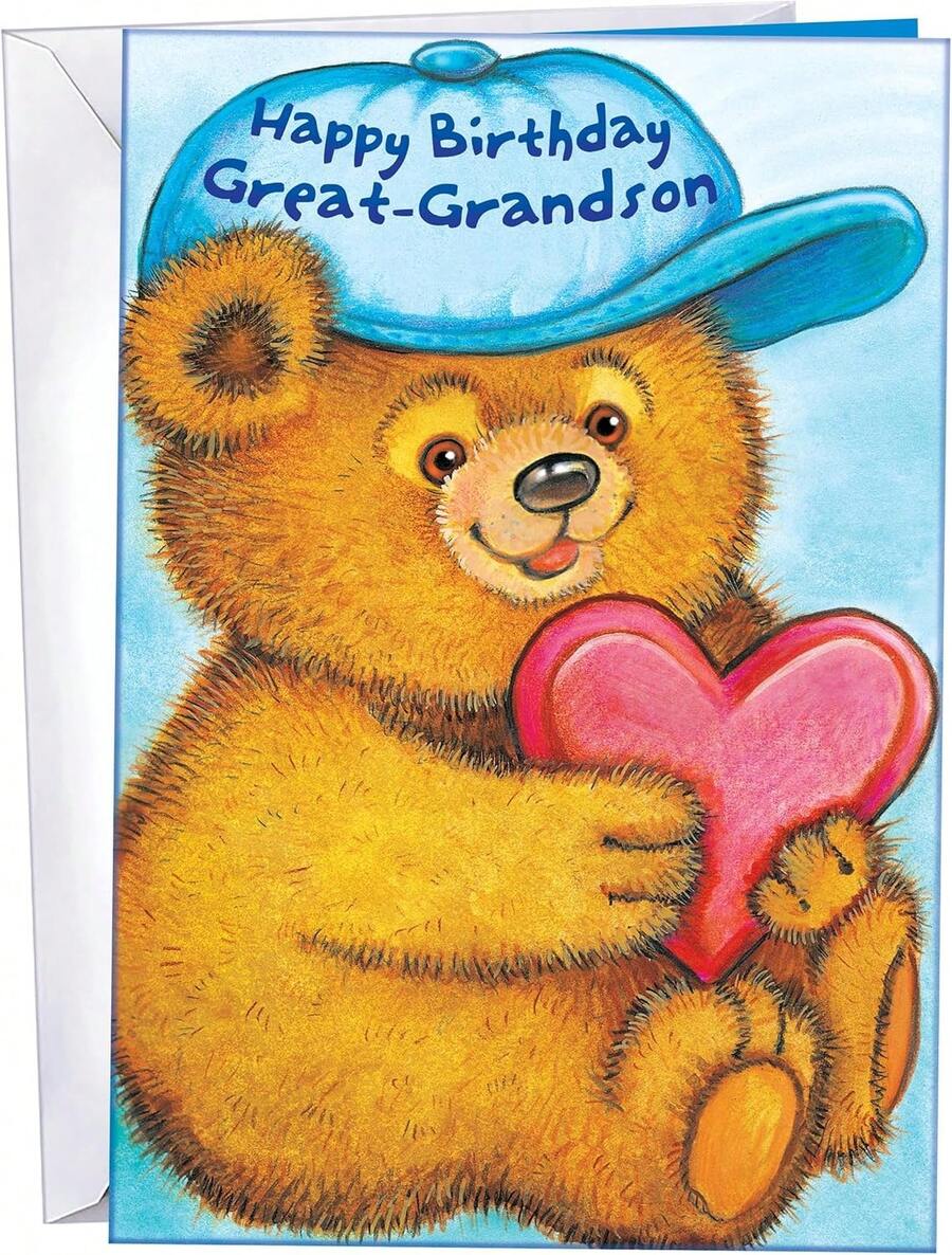 Tarjeta Calidad Premium Tarjeta De Cumpleaños Para Nieta Chuck's Card-O-Rama - 5x7.75 Pulgadas, Hecha En USA Felicitación Familiar