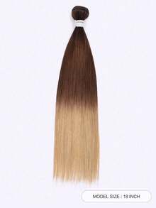 QVR QUEEN VIRGIN REMY 100% Cabello humano, extensiones de cabello humano Remy de textura Yaki recta, longitud de 12-18 pulgadas para coser, 95g por pieza - S4/30/27 - Ver 2