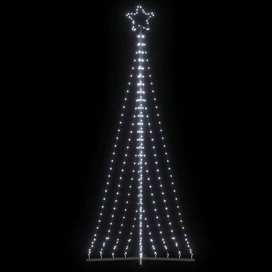 vidaXL LED Weihnachtsbaum 447 LEDs Kaltweiß 249 cm