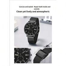 FILA Men's Quartz Chronograph Watch – Waterproof Multifunction Sport Design With Ultra-Slim Case, Strong Luminous Dial & Milanese Mesh Strap | Stylish & Comfortable Timepiece For Daily Wear, Outdoor Activities, Business, Travel & Gift Choice - one-size - View 9