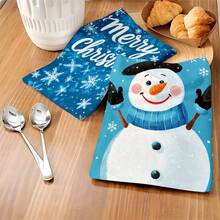 2 buc/100 buc prosoape de bucătărie și lavete cu model de fulgi de zăpadă de Crăciun fericit, potrivite pentru decorarea interioară în restaurante, bucătării și băi, decorare pentru petreceri, cadouri de festival, ca un cadou