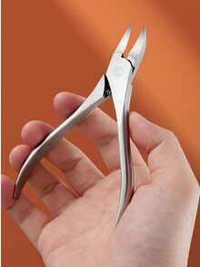1pc Stainless Steel Ingrown Toenail Nipper Clippers, Pedicure Tool For Nail Trimming, Foot Care