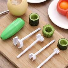Manual Fruit & Vegetable Corer, A Convenient Kitchen Tool For Removing Cores. This Is A Compact Household Kitchen Tool With Replaceable Coring Heads, Suitable For Home And Restaurant Chefs. - Multicolor - View 2