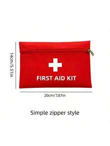 1 trusă de prim ajutor cu buzunare multiple, capacitate mare, trusă de prim ajutor pentru casă și călătorie cu curea de umăr și trusă de prim ajutor pentru sporturi în aer liber, care poate fi purtată în călătorii. - Albastru marin - Vizualizare 10